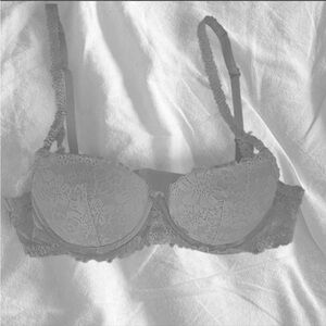 victorias secret white lace balconette bra 32b